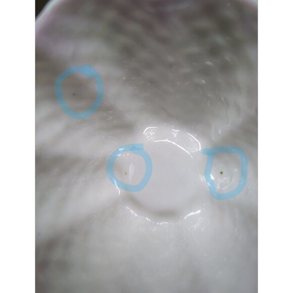 Antique Belleek 2nd Black Mark Pine Cone Tea Cup ONLY RARE Pink Porcelain - Picture 8 of 13